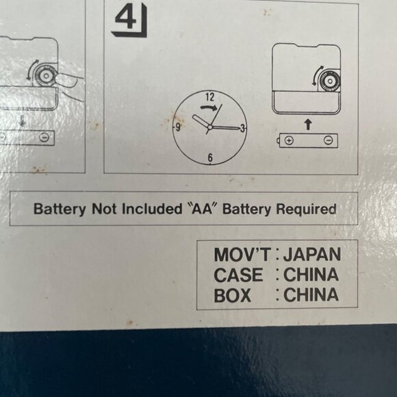 Vtg Walt Disney Mickey Mouse Wall Clock Lorus Quartz Moving Arms Works Orig Box - Picture 8 of 9